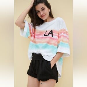 NWT Anthropologie Short Sleeve LA Sunset Tee